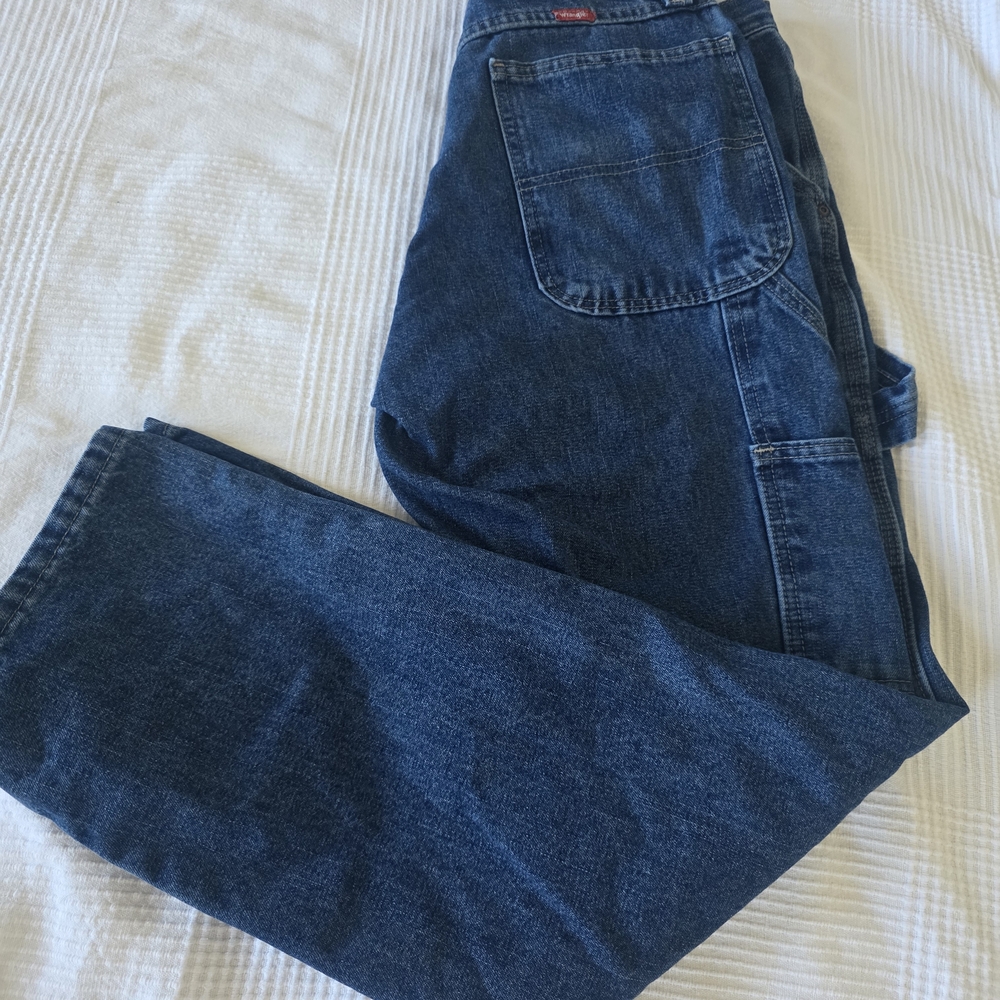 Wrangler Carpenter Jeans Men’s 32x32 Straight Leg Workwear Denim 94SWDV